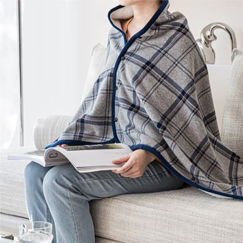 Polar Fleece And Sherpa Shawl Blanket